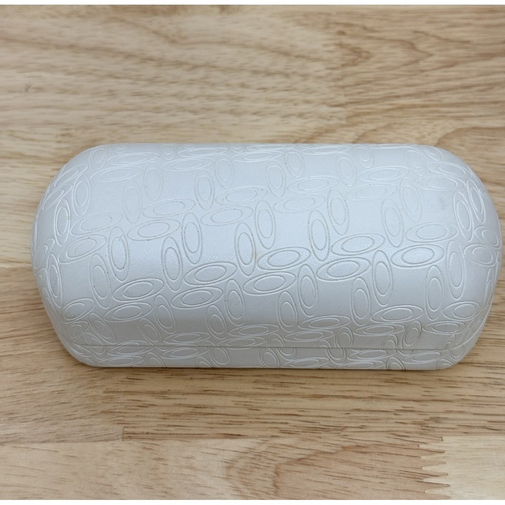 Oakley White Hard Shell Sunglasses Case Clamshell Eyeglass Protective‎